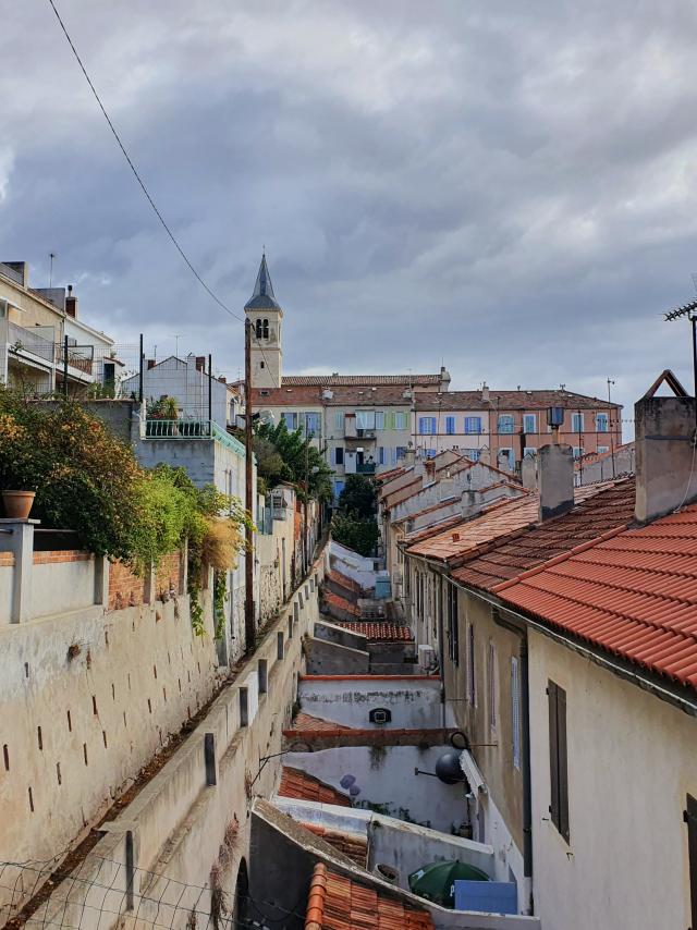 Habitations et maison dans le village de l'Estaque