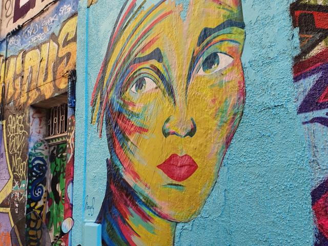 Street-art au cours Julien à Marseille