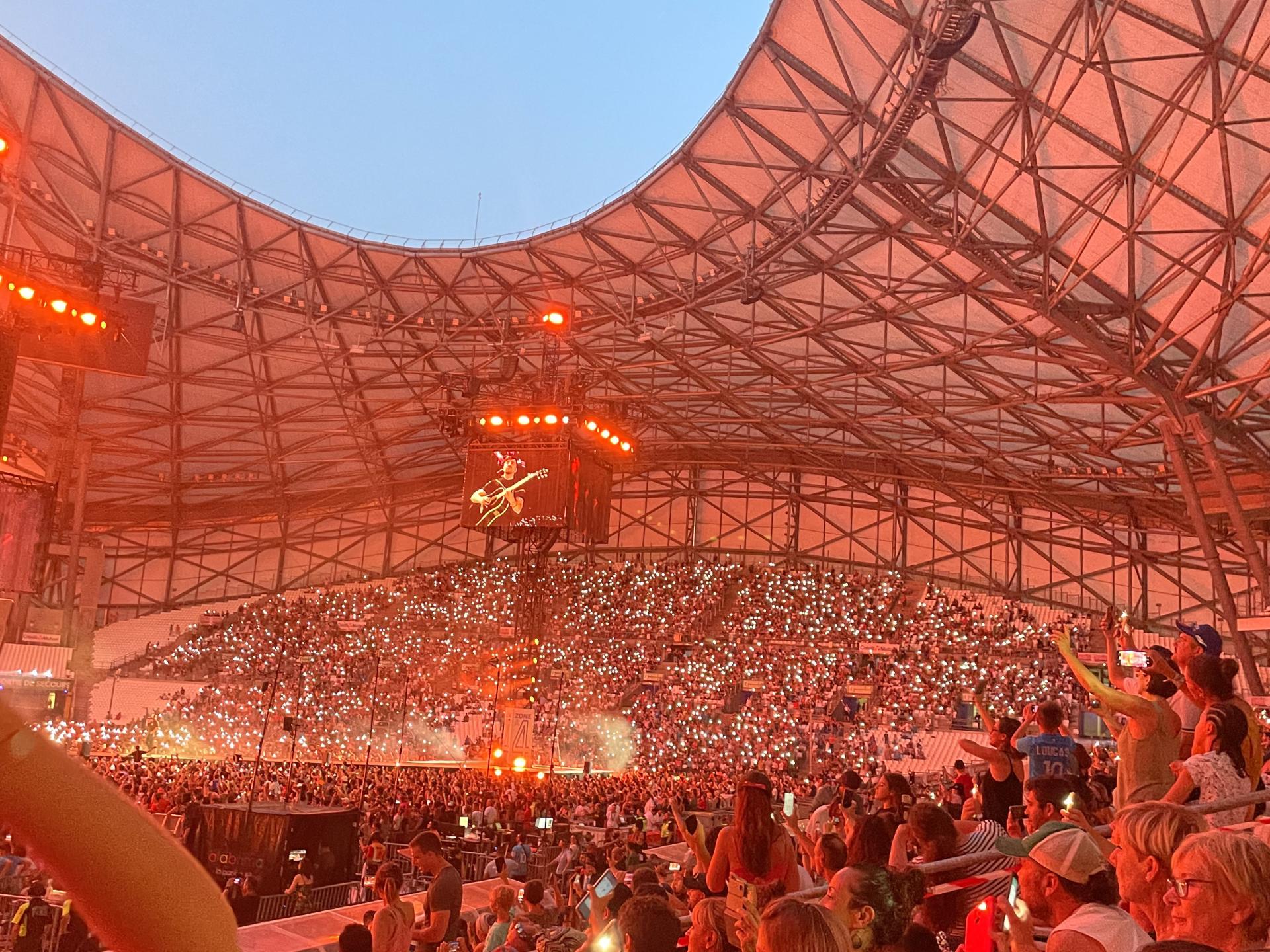 Les concerts au stade velodrome Office de Tourisme de Marseille