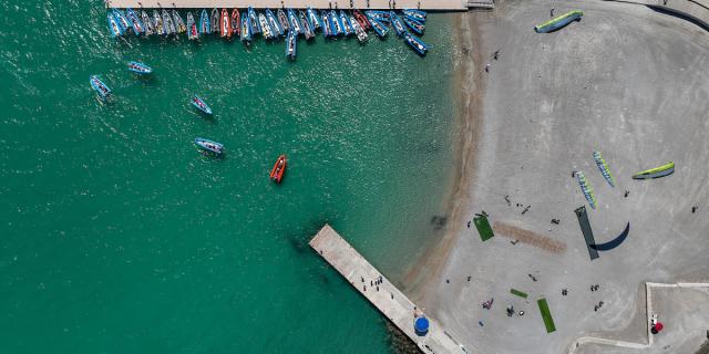 Paris 2024 Olympic Sailing Test Event, Marseille, France. Day 6 Race Day on 14th July 2023.