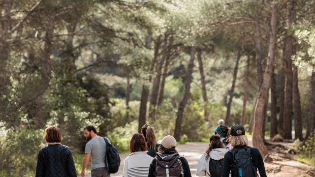 Randonneurs dans les calanques