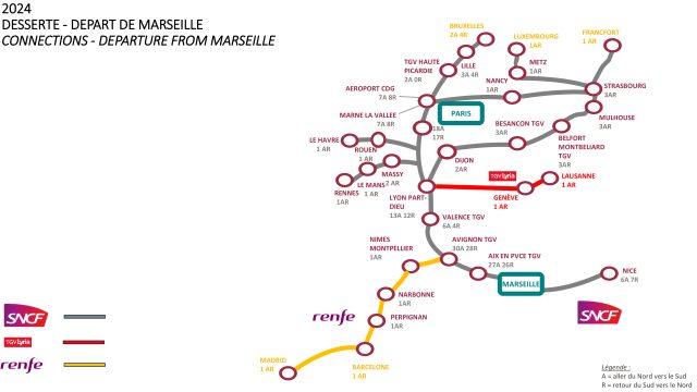 Réseau desserte SNCF 2024