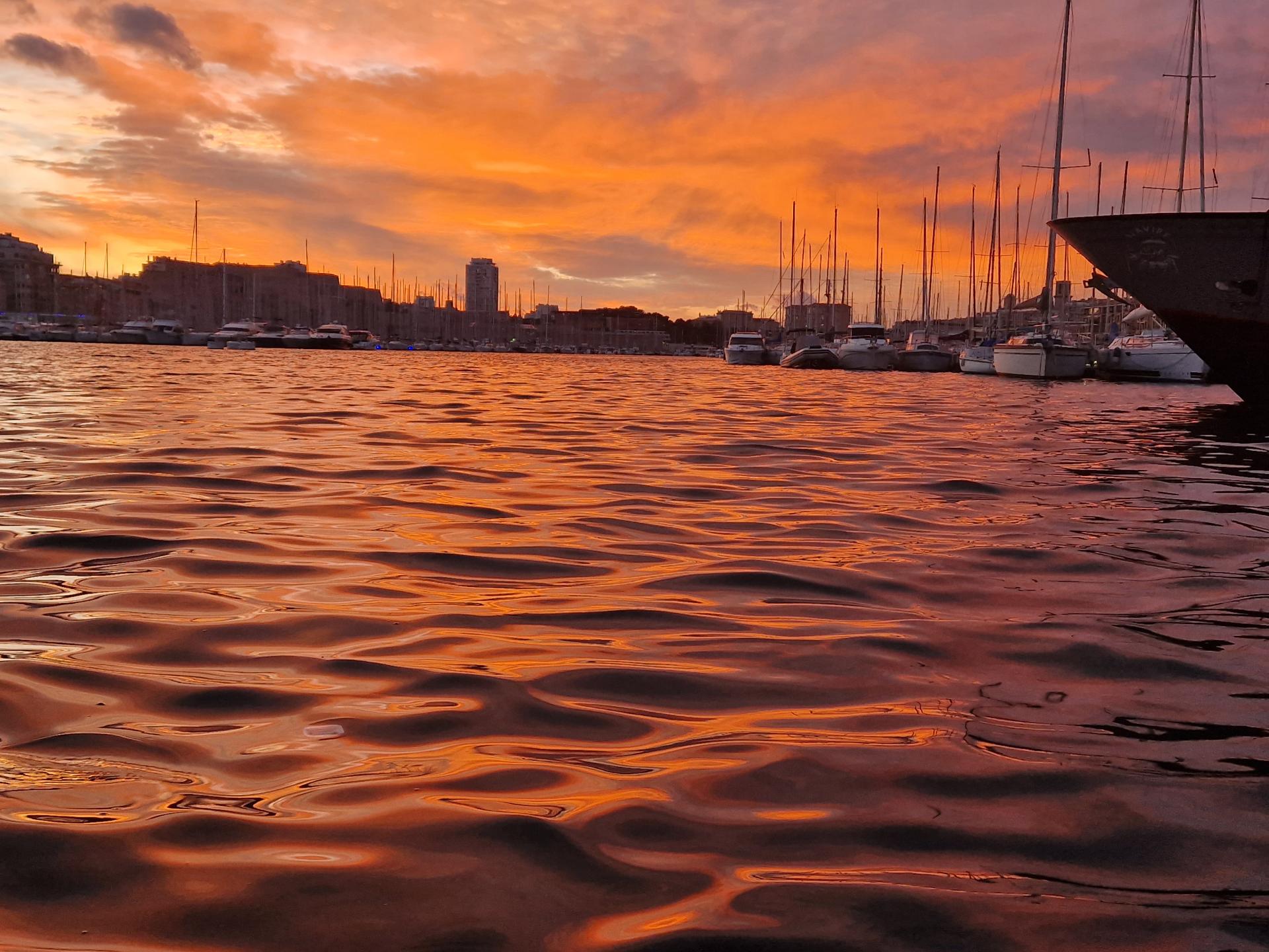 Coucher de soleil Vieux-Port Marseille